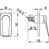 Смеситель LEMARK BRONX LM3723GM для душа встраиваемый графит